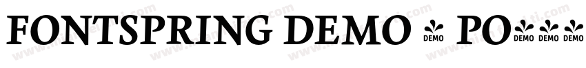 FONTSPRING DEMO - PO字体转换